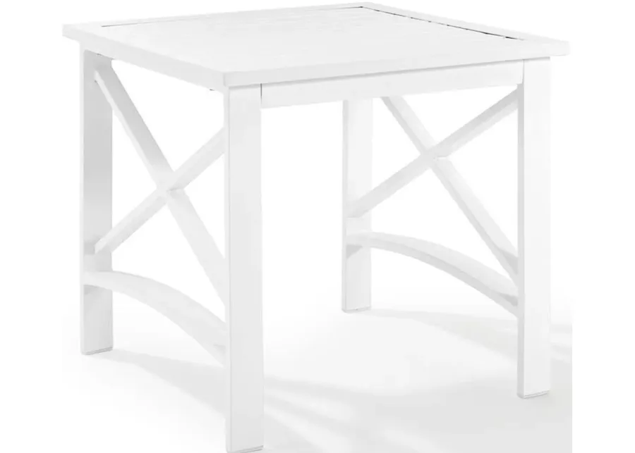 Crosley Furniture® Kaplan White Outdoor Side Table