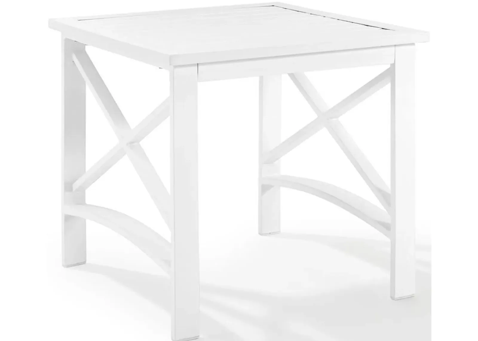 Crosley Furniture® Kaplan White Outdoor Side Table