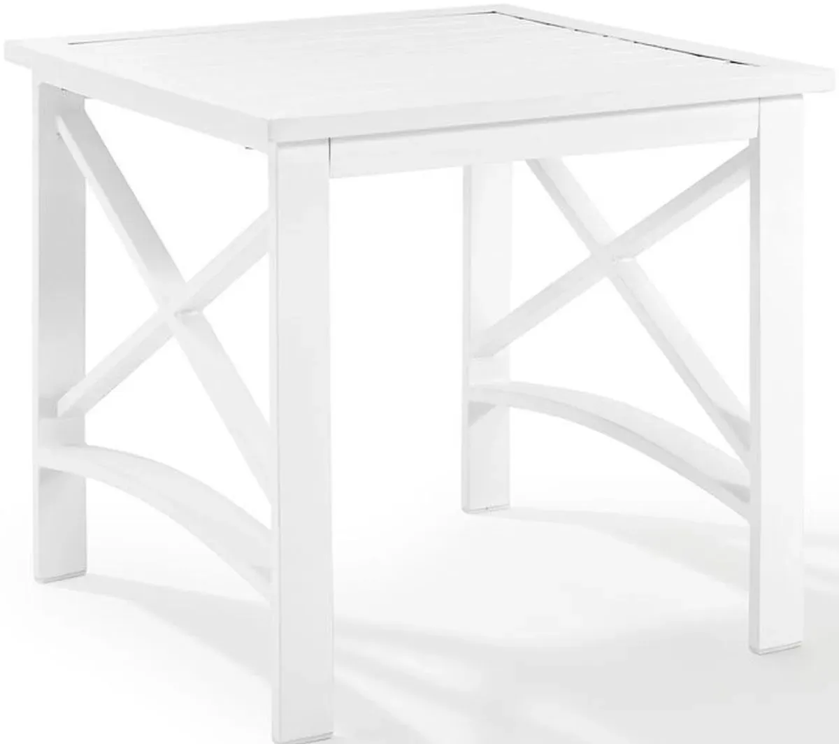 Crosley Furniture® Kaplan White Outdoor Side Table