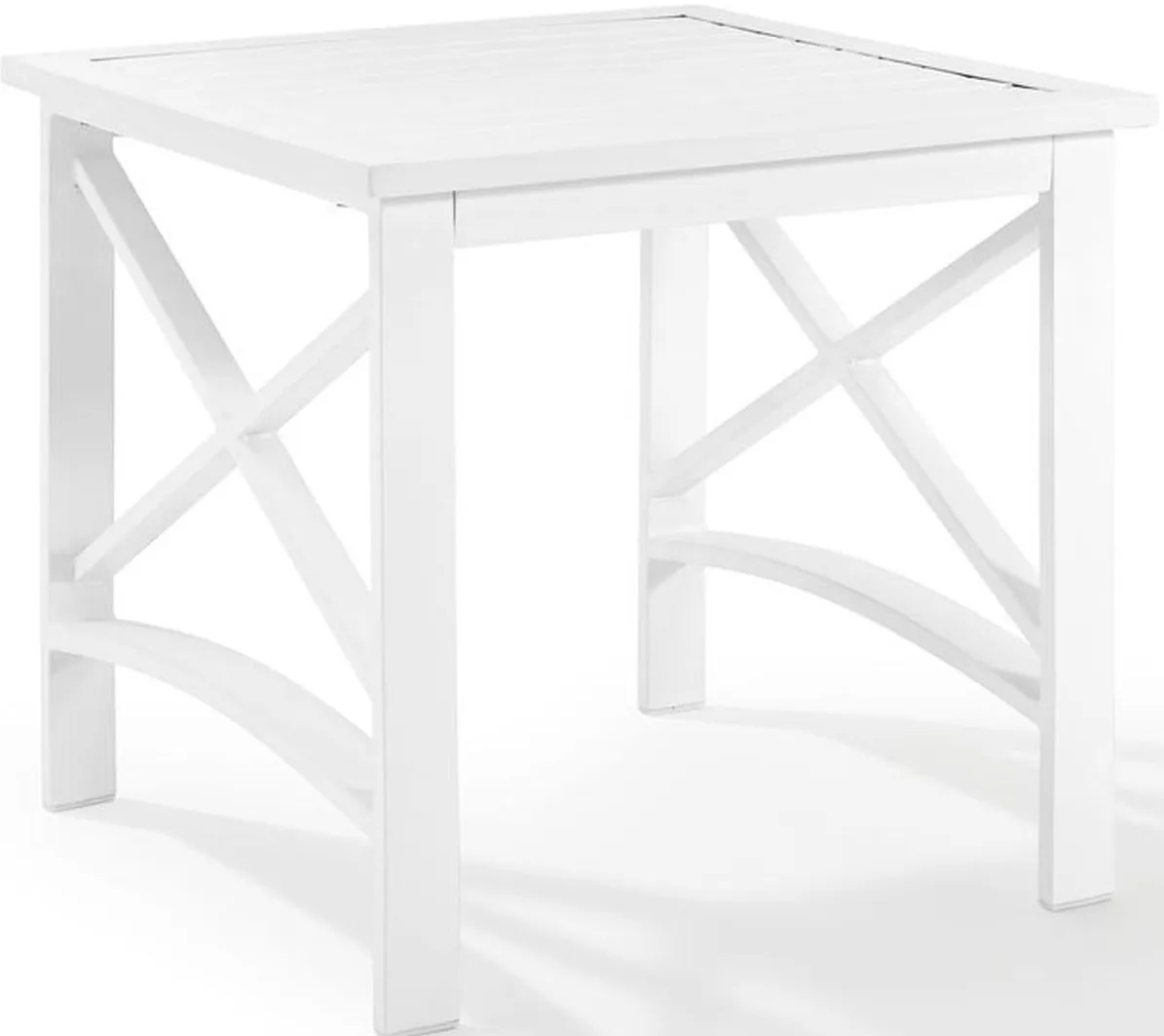 Crosley Furniture® Kaplan White Outdoor Side Table
