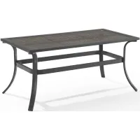 Crosley Furniture® Dahlia Matte Black/Brown Outdoor Coffee Table