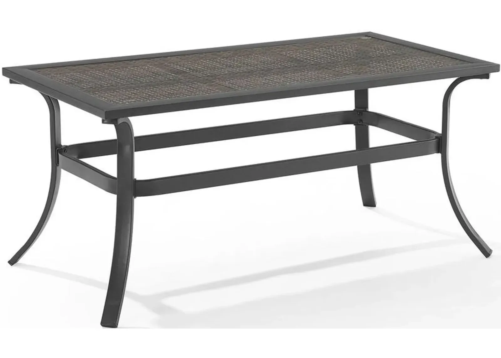 Crosley Furniture® Dahlia Matte Black/Brown Outdoor Coffee Table