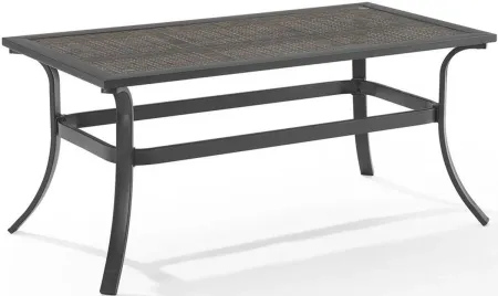 Crosley Furniture® Dahlia Matte Black/Brown Outdoor Coffee Table