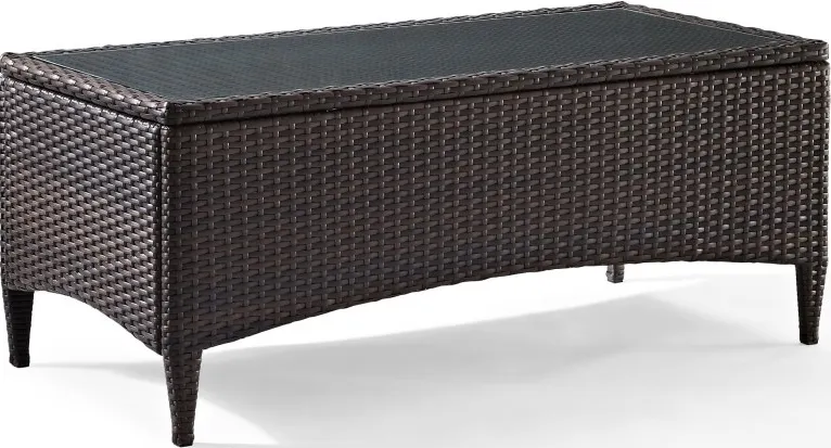 Crosley Furniture® Kiawah Brown Outdoor Wicker Coffee Table