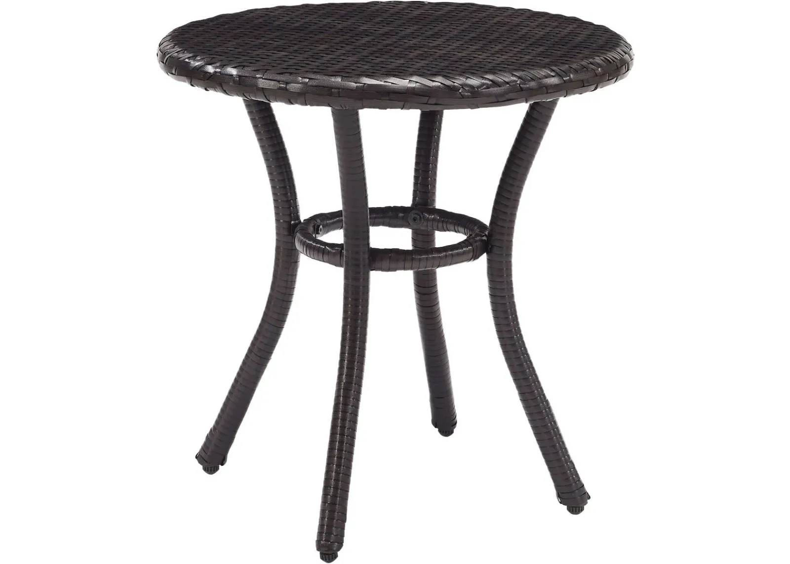 Crosley Furniture® Palm Harbor Brown Outdoor Wicker Round Side Table