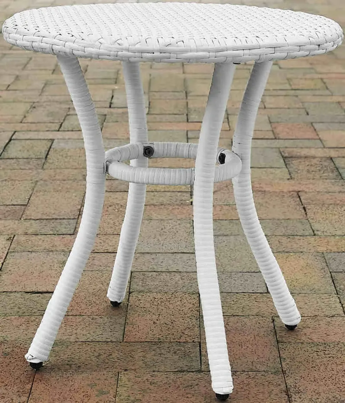 Crosley Furniture® Palm Harbor White Outdoor Wicker Round Side Table