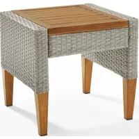 Crosley Furniture® Capella Gray/Acorn Outdoor Side Table