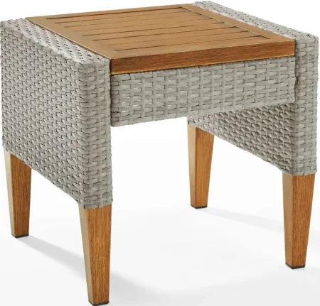 Crosley Furniture® Capella Gray/Acorn Outdoor Side Table