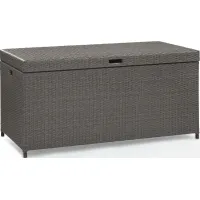 Crosley Furniture® Palm Harbor Weathered Gray Outdoor Wicker Storage Bin