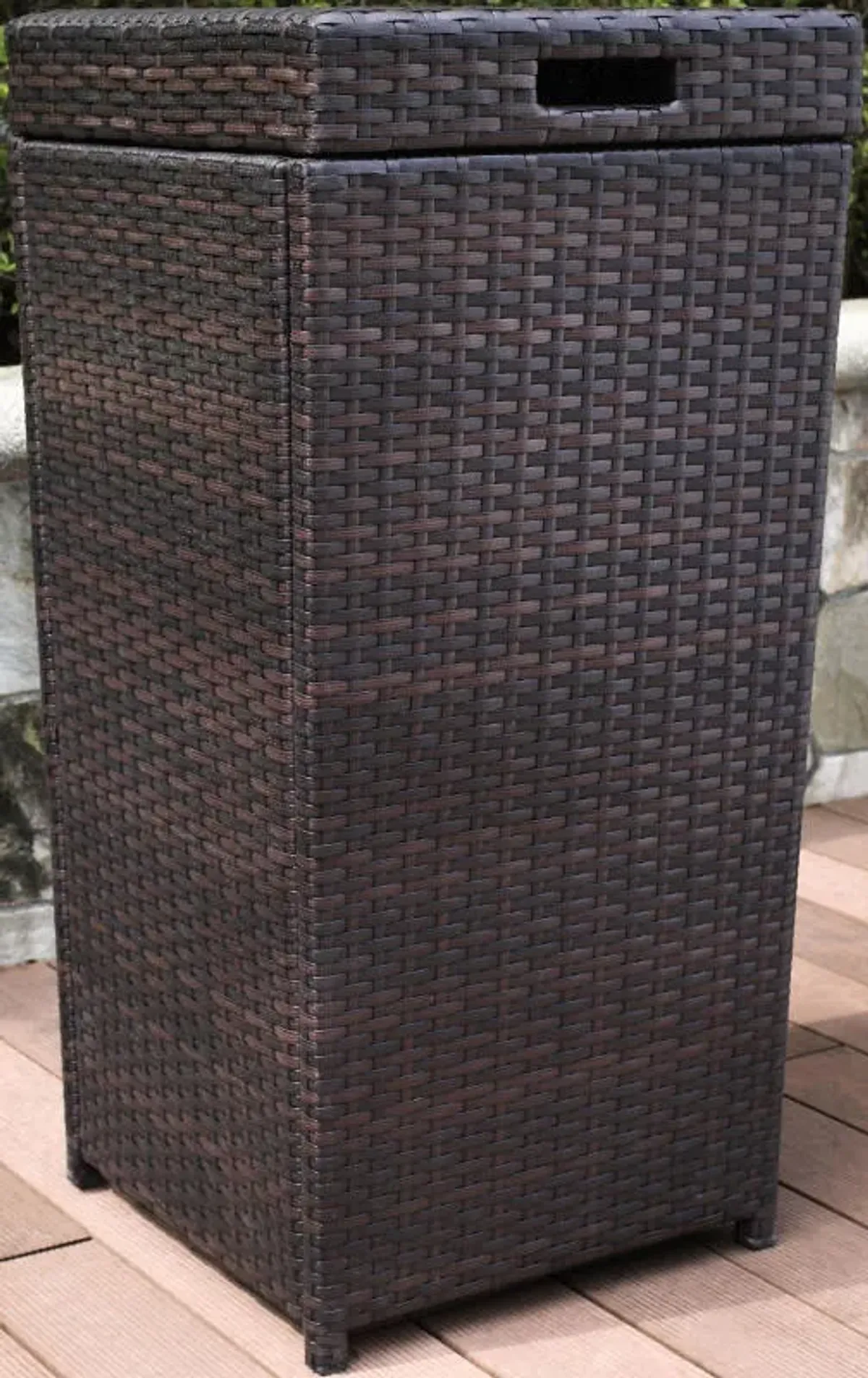 Crosley Furniture® Palm Harbor Brown Outdoor Wicker Trash Bin