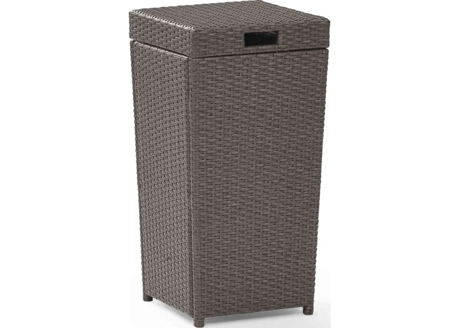 Crosley Furniture® Palm Harbor Weathered Gray Outdoor Wicker Trash Bin