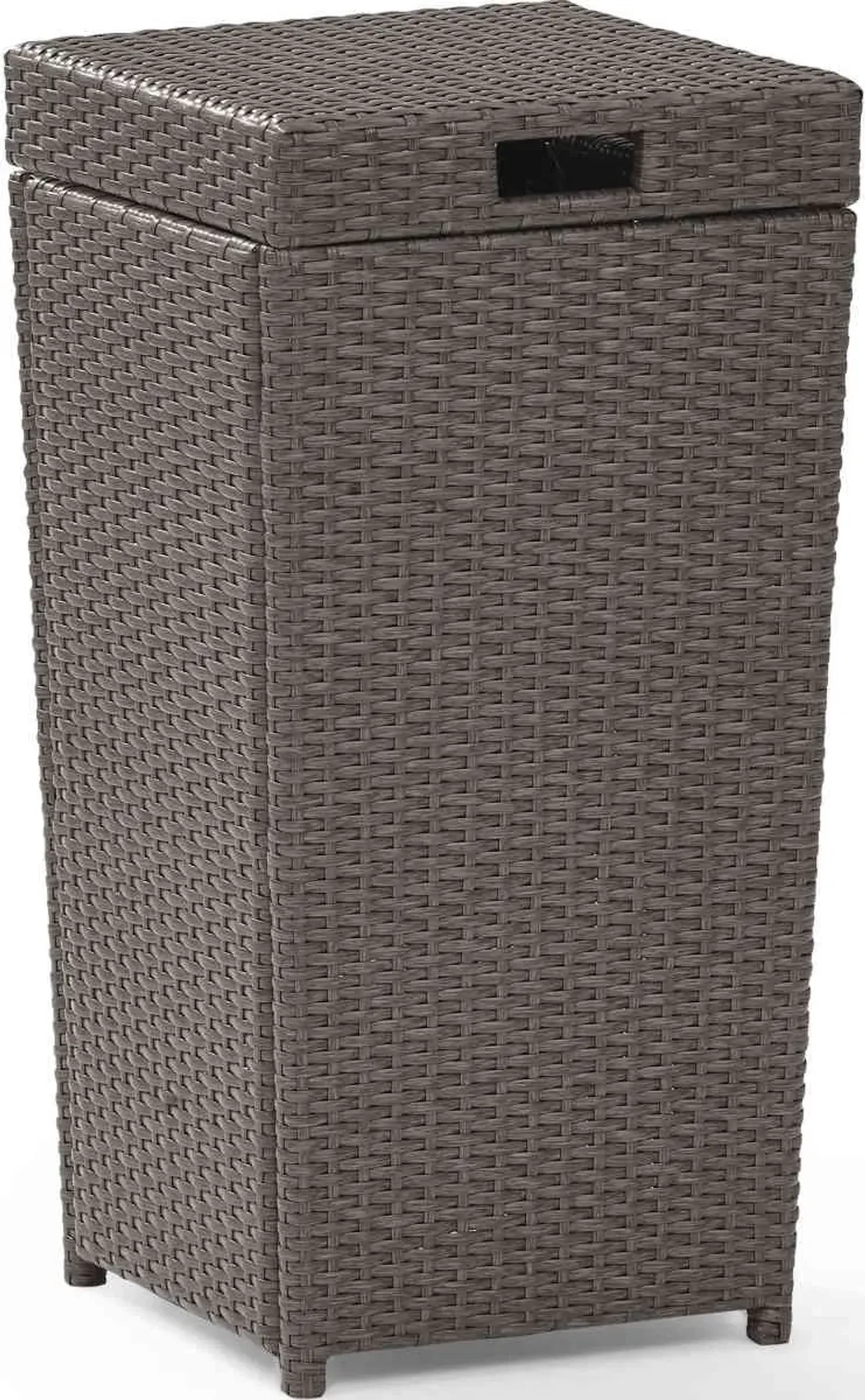 Crosley Furniture® Palm Harbor Weathered Gray Outdoor Wicker Trash Bin