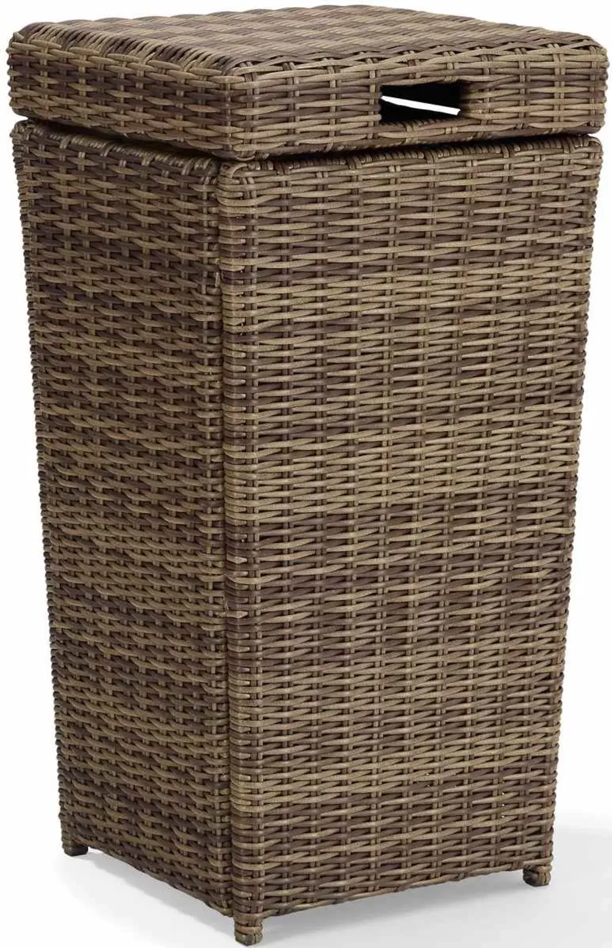 Crosley Furniture® Bradenton Weathered Brown Outdoor Trash Can