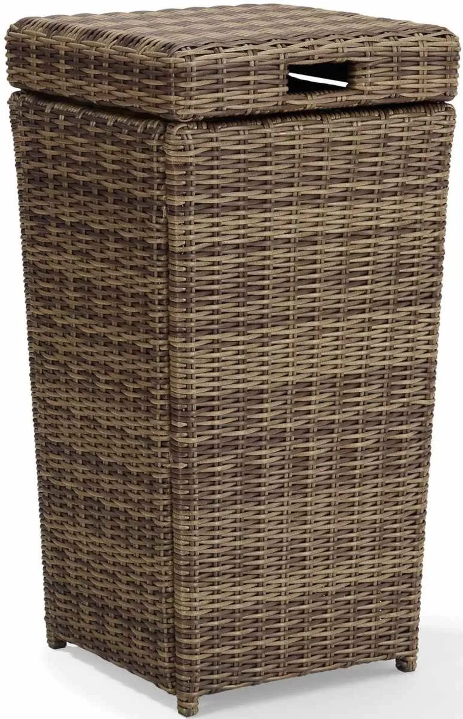 Crosley Furniture® Bradenton Weathered Brown Outdoor Trash Can