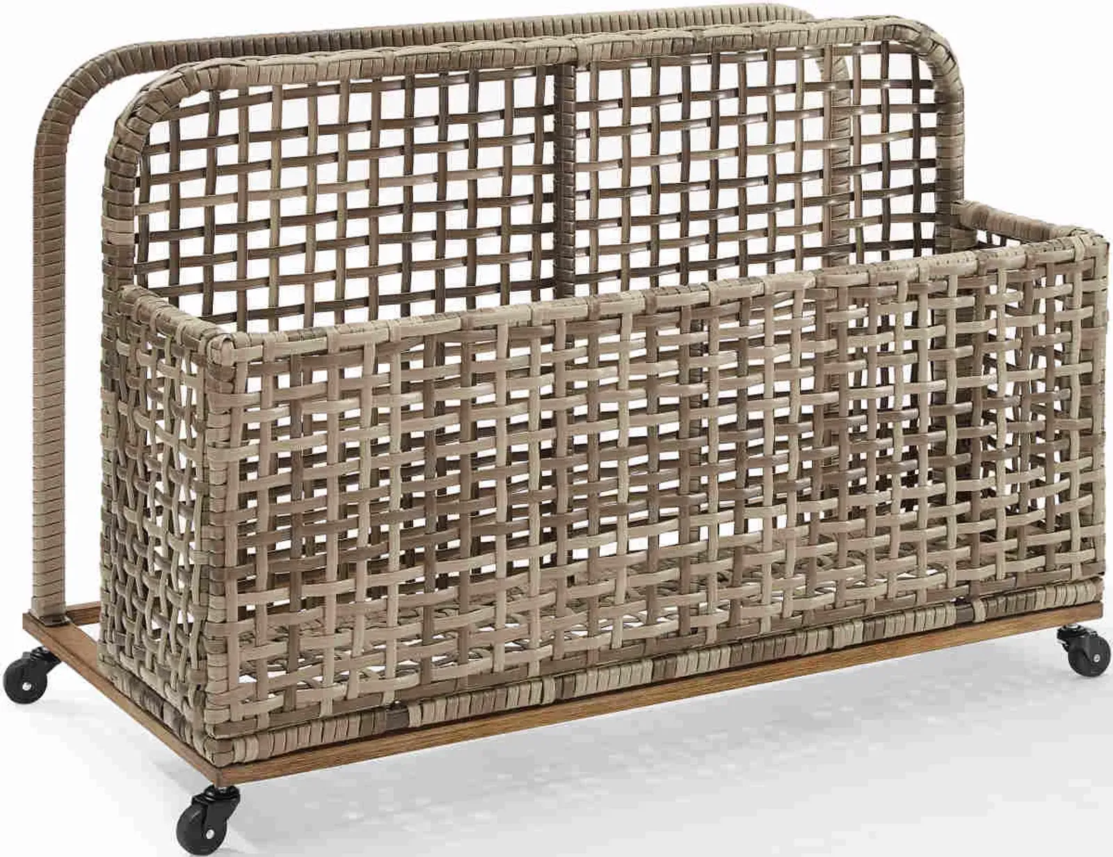 Crosley Furniture® Ridley Distressed Gray Outdoor Wicker Pool Storage Caddy