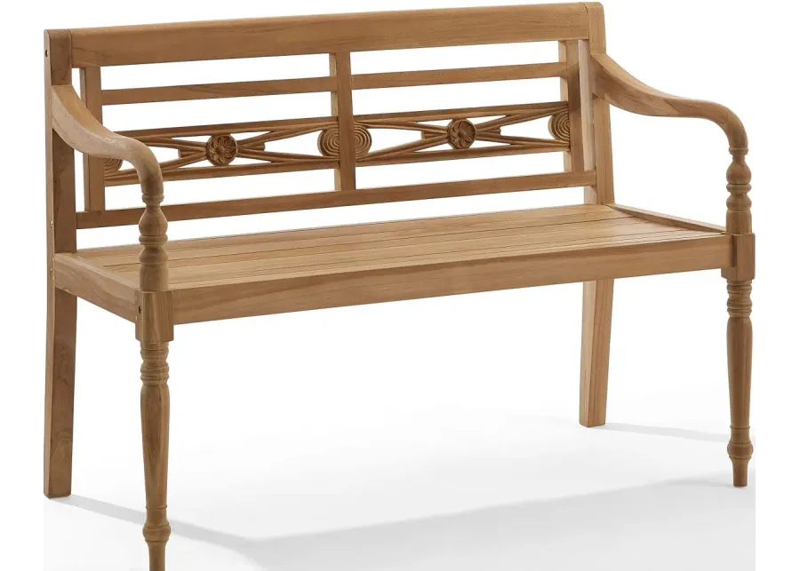 Crosley Furniture® Anika Teak Indoor/Outdoor Bench