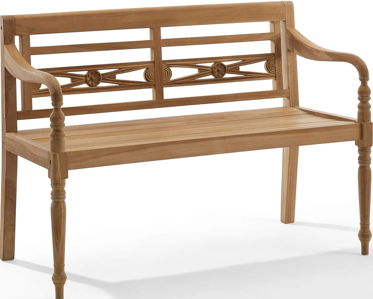 Crosley Furniture® Anika Teak Indoor/Outdoor Bench