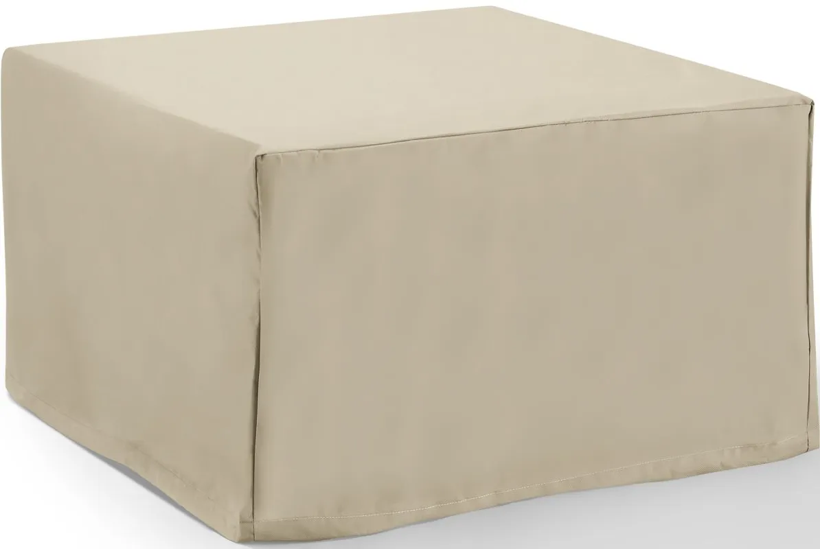 Crosley Furniture® Tan Outdoor Square Table and Ottoman Furniture Cover