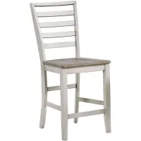 Steve Silver Co. Abacus Two-Tone Smoky Alabaster/Smoky Honey Counter Chair