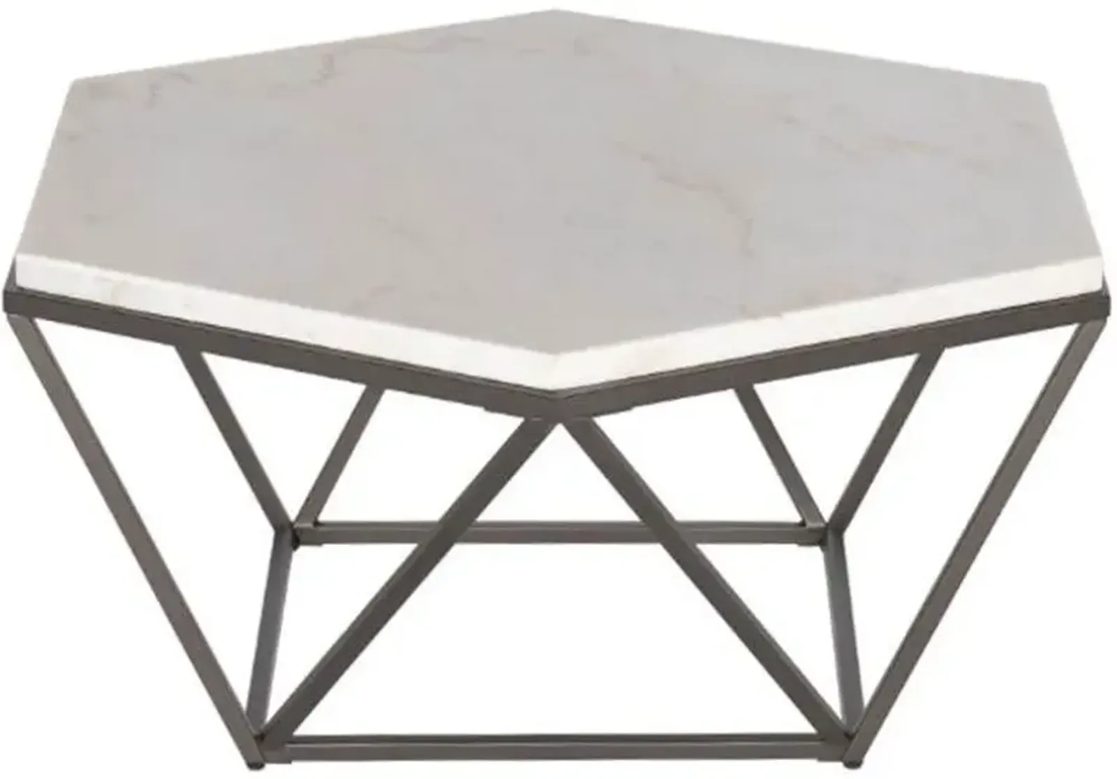 Steve Silver Co. Corvus White Cocktail Table with Coffee Base