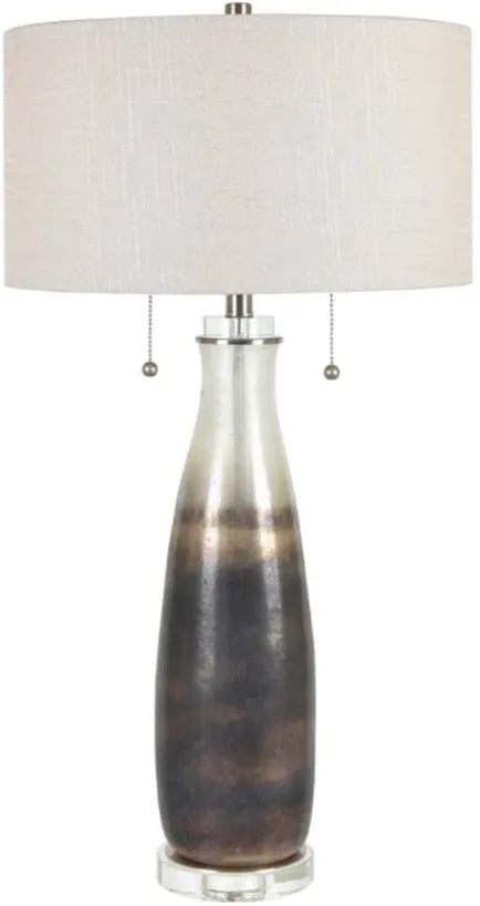Crestview Collection Copeland Hand Finished Twin Pulls Table Lamp