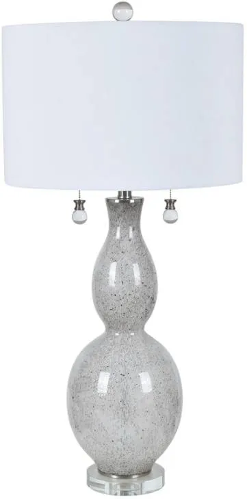 Crestview Collection Adriel Gray/White Table Lamp