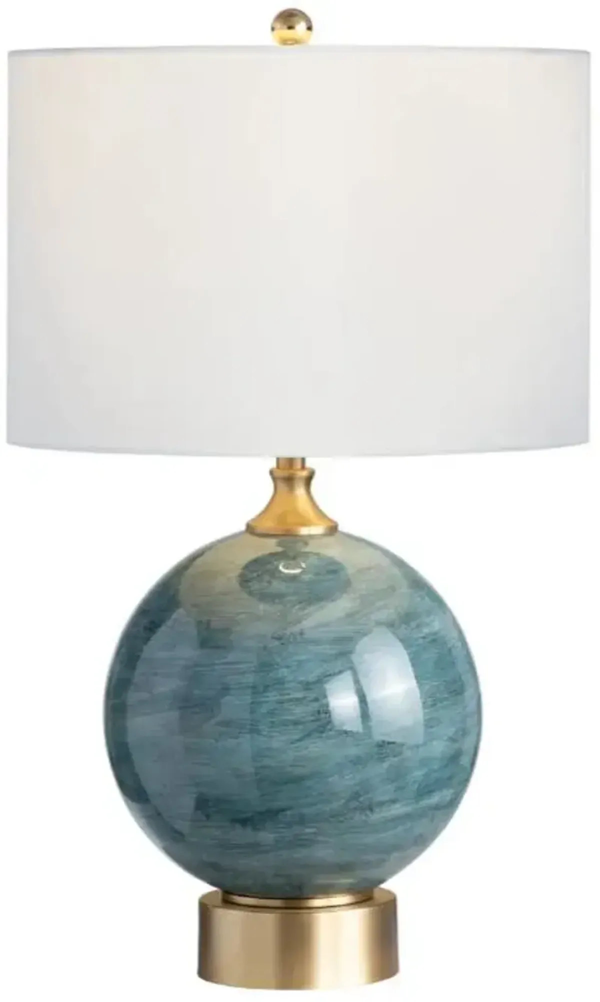 Crestview Collection Downs Teal Table Lamp