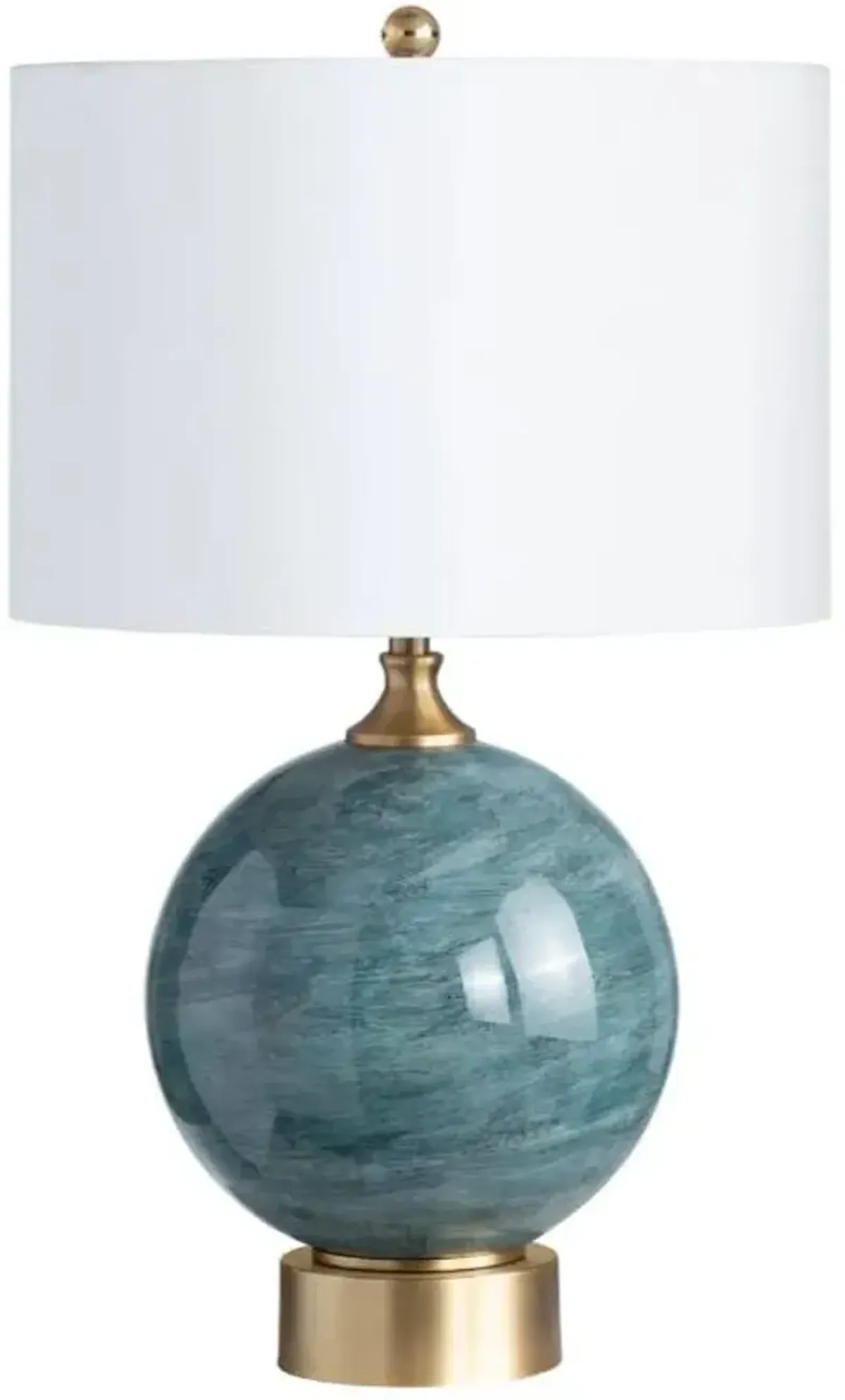 Crestview Collection Downs Teal Table Lamp