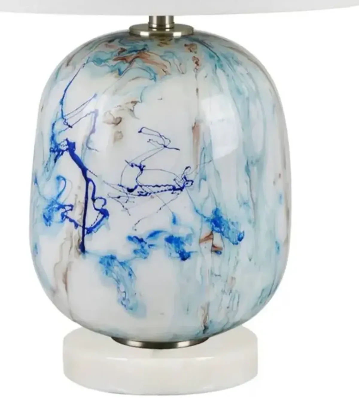 Crestview Collection Channing Dripped Glaze Artisal Table Lamp