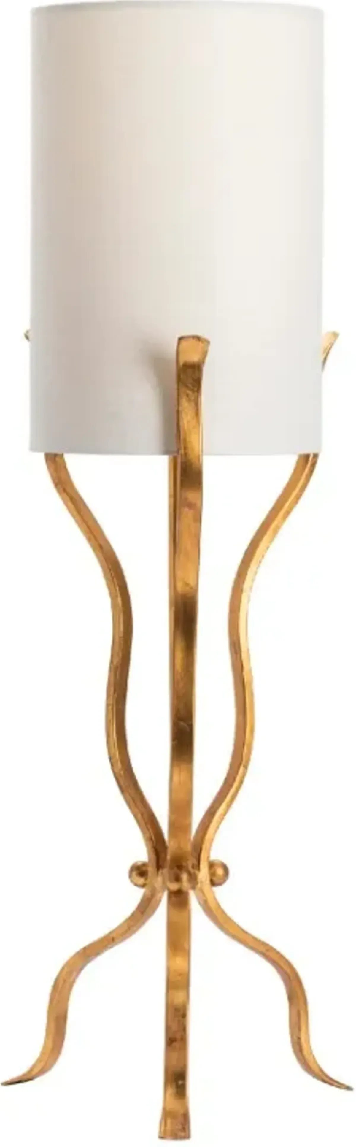 Crestview Collection Xavier Gold/White Table Lamp