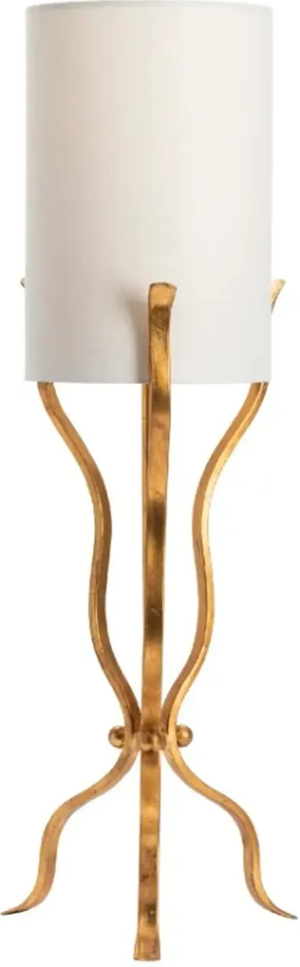 Crestview Collection Xavier Gold/White Table Lamp