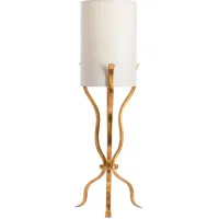 Crestview Collection Xavier Gold/White Table Lamp
