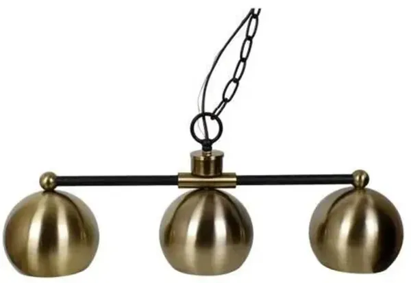 Crestview Collection Aldridge Brass & Black Pendant