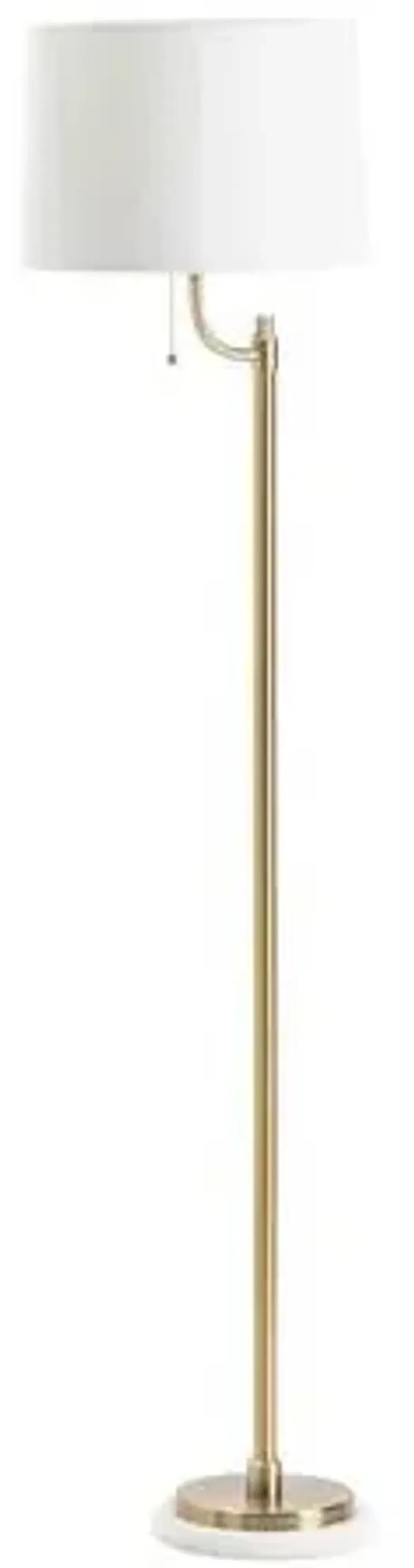 Crestview Collection Nash White Floor Lamp