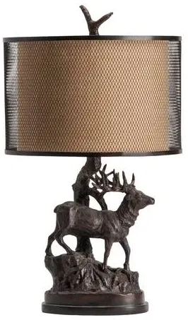 Crestview Collection Hunters Walk Hand Finished Bronze Table Lamp
