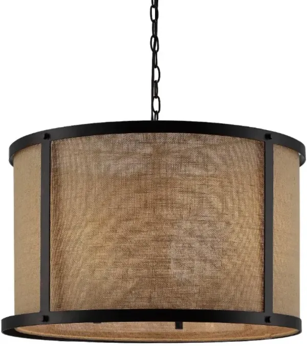 Crestview Collection Eli Black/Brown Pendant