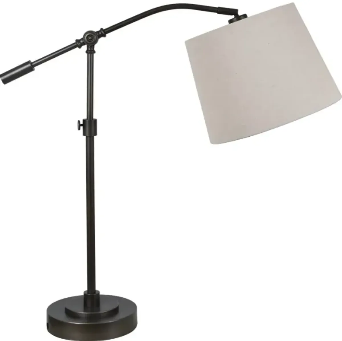 Crestview Collection Healy Bronze/Natural Articulating Task Lamp