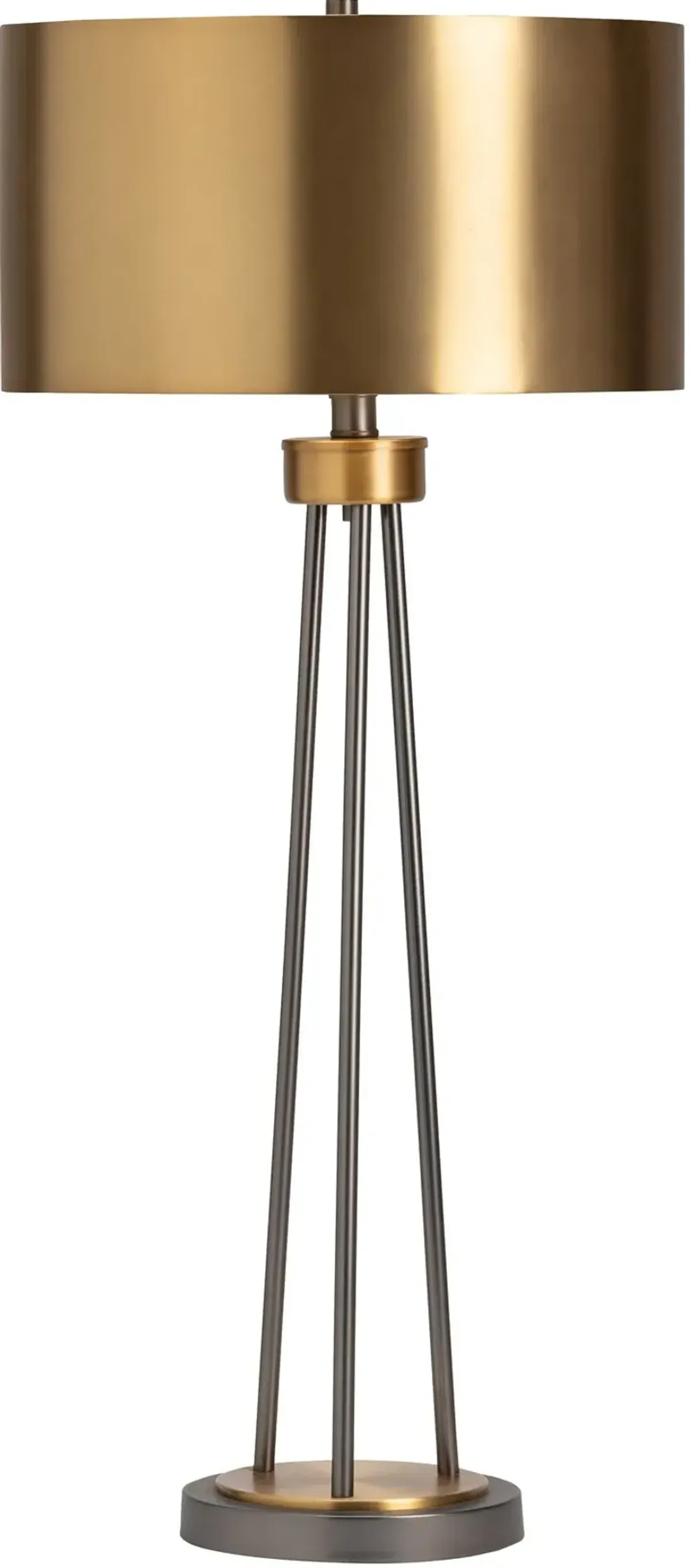 Crestview Collections Priestley Gunmetal and Antique Brass Table Lamp