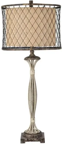 Crestview Collection Halcyon Off-White Table Lamp