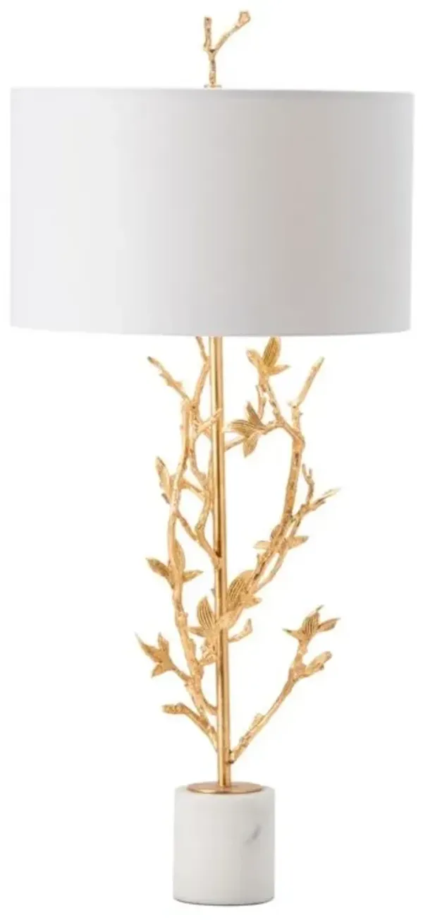 Crestview Collection Chianti Gold Leaf Table Lamp