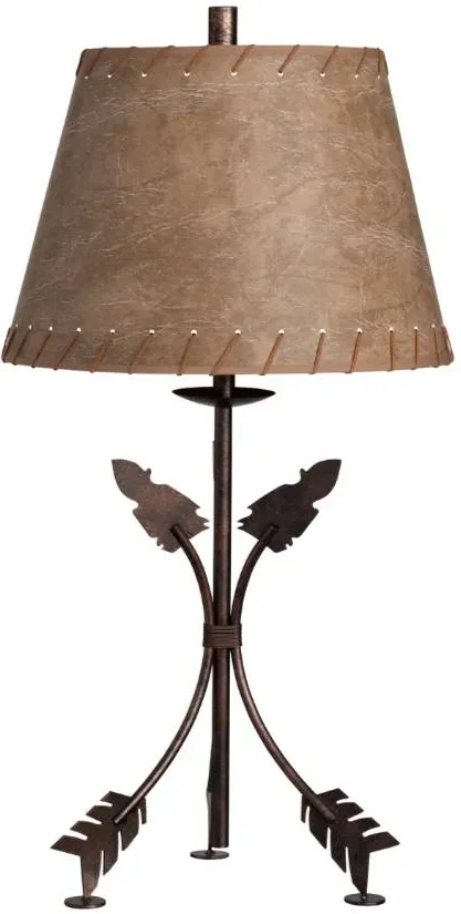 Crestview Collection Bent Arrow Antique Table Lamp