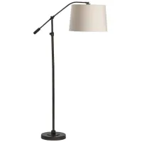 Crestview Collection Healy Bronzed Articulating Adjustable Floor Lamp