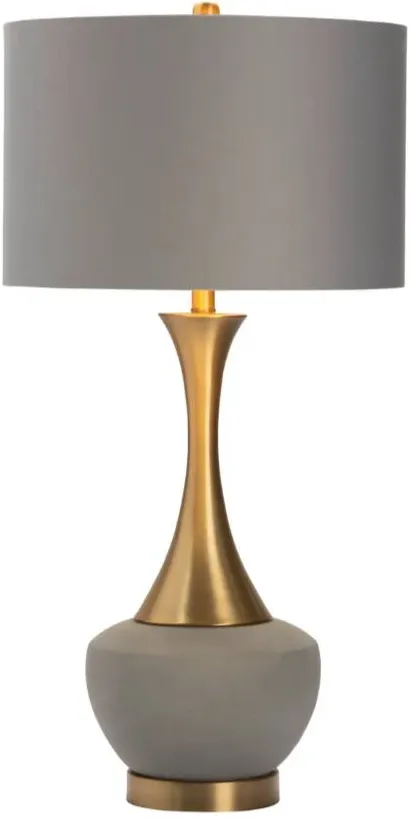 Crestview Collection Witherspoon Gold/Natural Gray Table Lamp