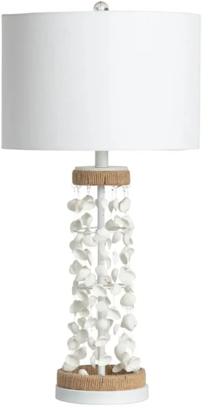 Crestview Collection Sand White Castle Table Lamp