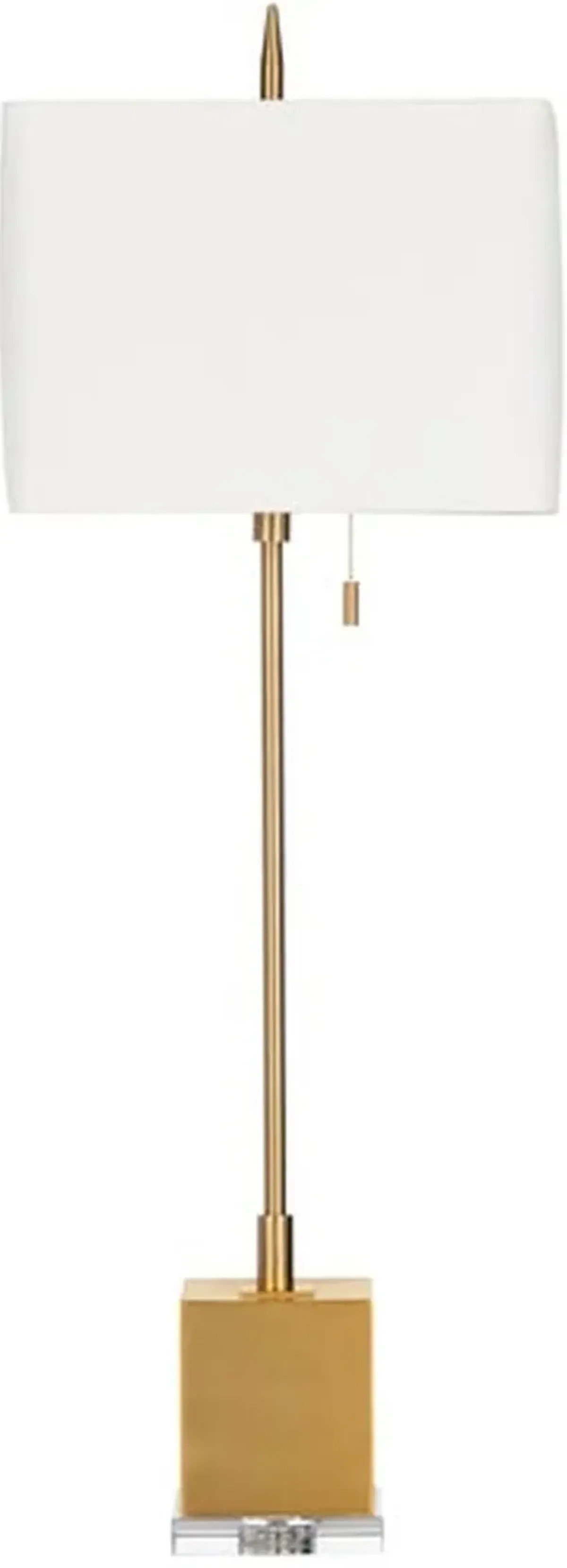 Crestview Collection Baker Soft Brass Pull Chain Buffet Lamp