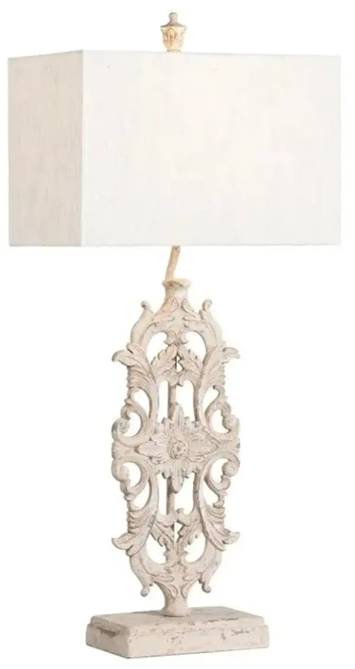 Crestview Collection Sheridan White Table Lamp