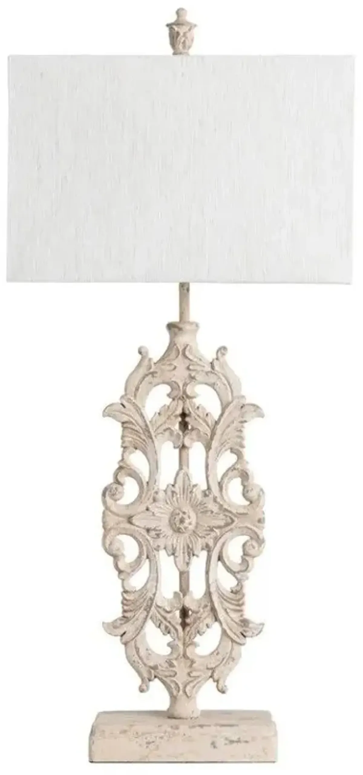 Crestview Collection Sheridan White Table Lamp