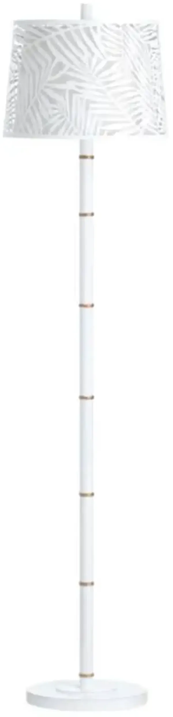 Crestview Collection Palm Harbor White Floor Lamp