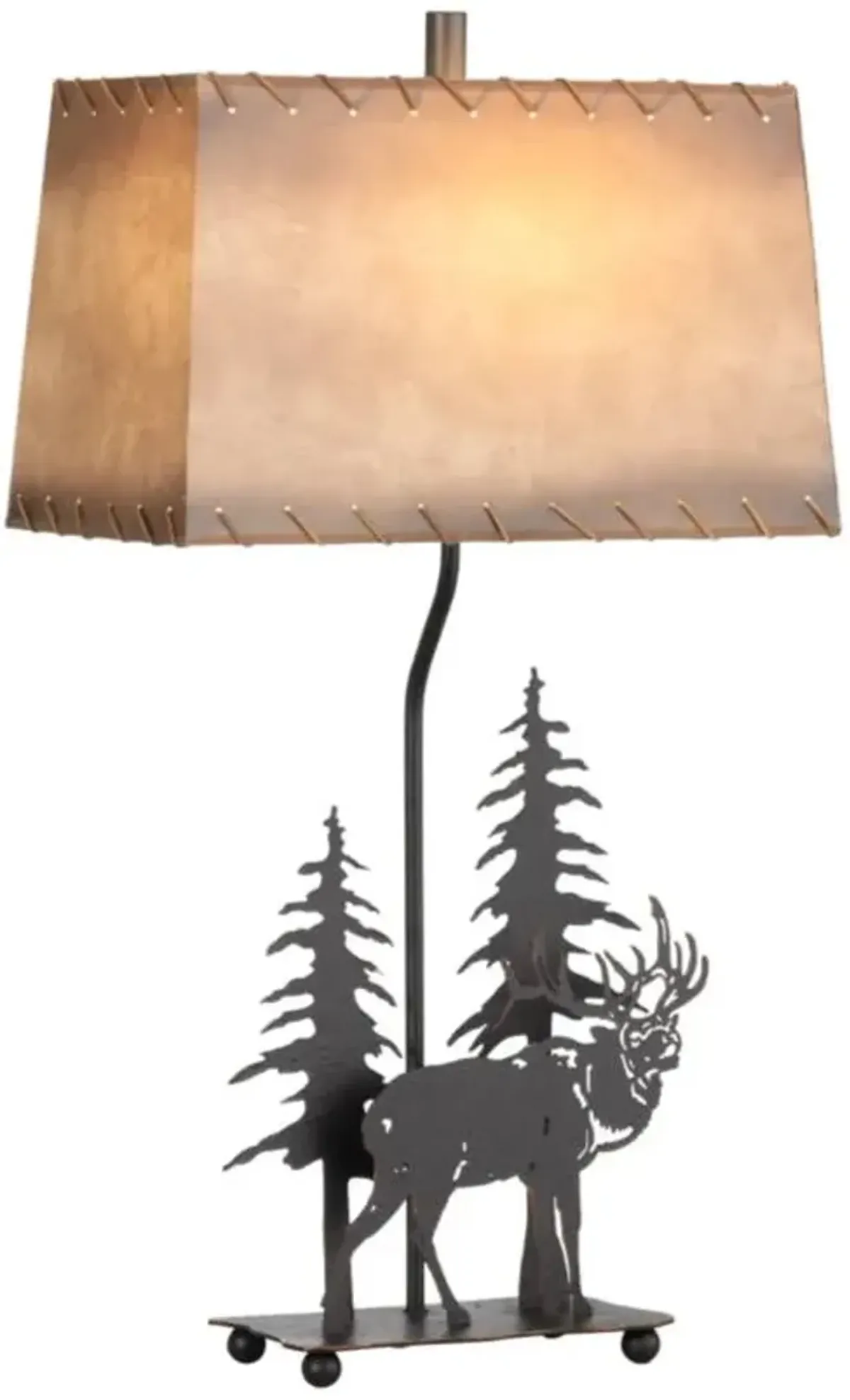 Crestview Collection Cypress Woodland Rust Table Lamp