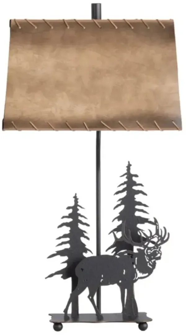 Crestview Collection Cypress Woodland Rust Table Lamp